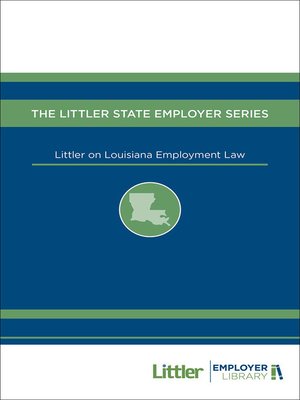 cover image of Littler on Louisiana Employment Law
